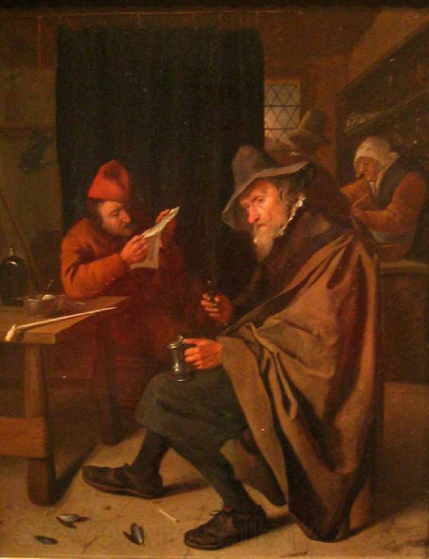 Jan Steen The Drinker Norge oil painting art